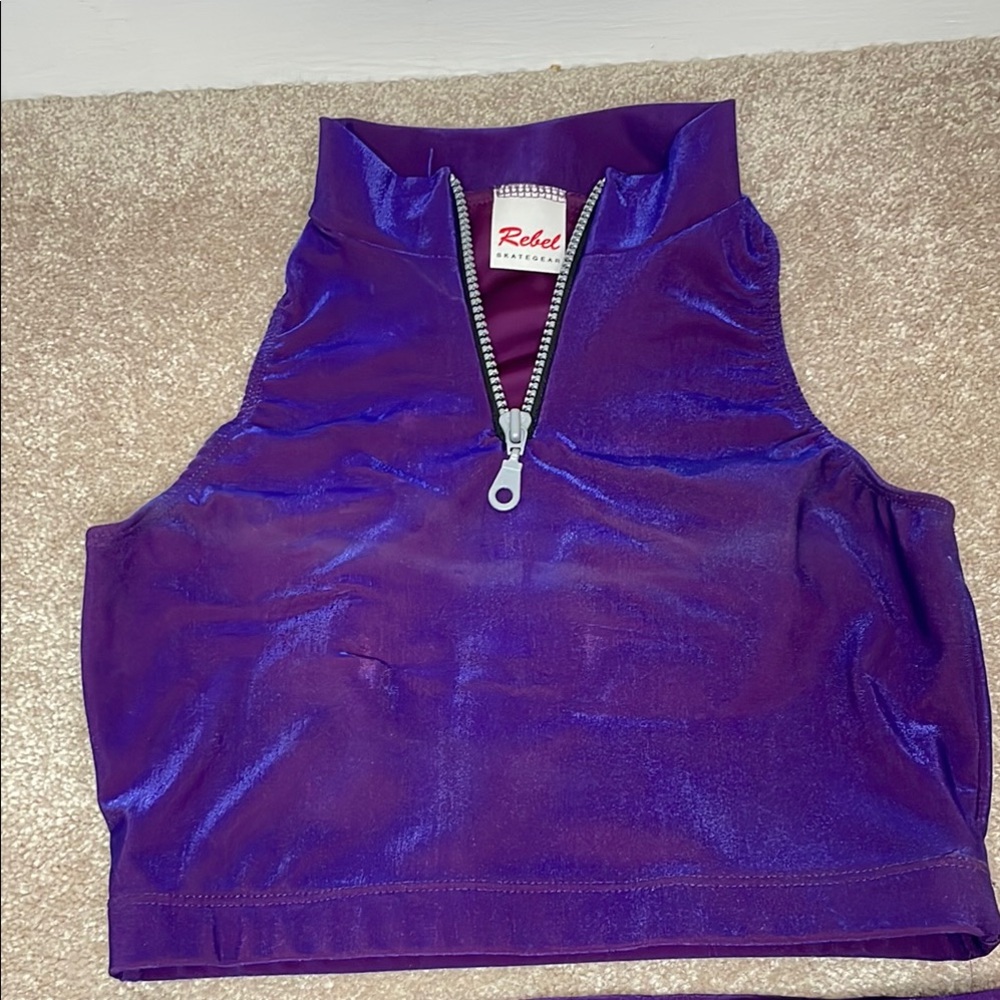 Skategear rebel ice skating iridescent purple outfit